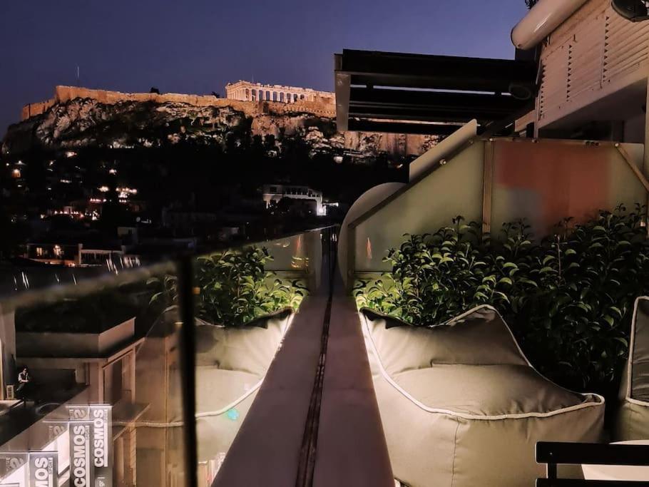 Heated Plunge Pool & Firepit Acropolis Penthouse Daire Atina Dış mekan fotoğraf