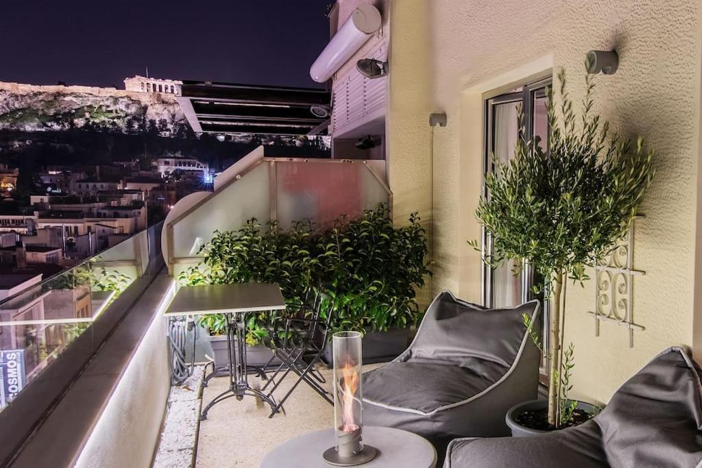 Heated Plunge Pool & Firepit Acropolis Penthouse Daire Atina Dış mekan fotoğraf