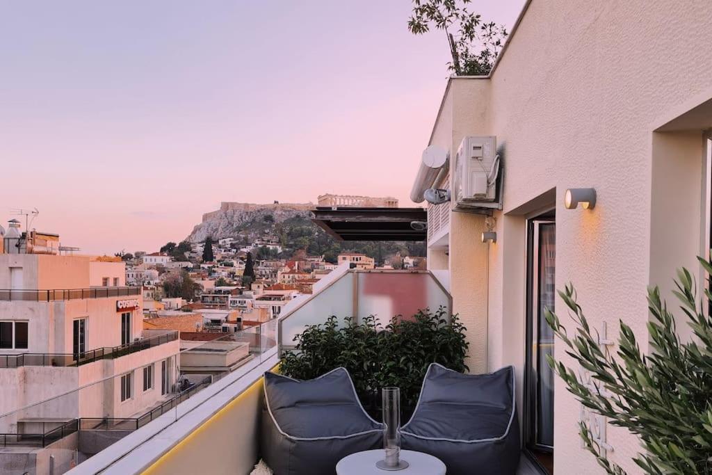 Heated Plunge Pool & Firepit Acropolis Penthouse Daire Atina Dış mekan fotoğraf